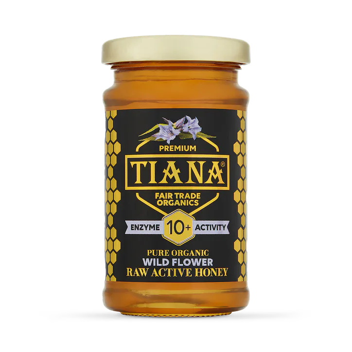 Tiana Organic Active Wild Flower Honey 250g