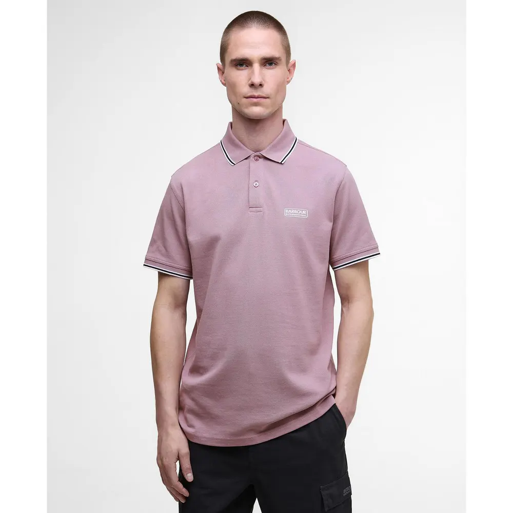 Barbour International Mens Evan Polo Shirt detail 2