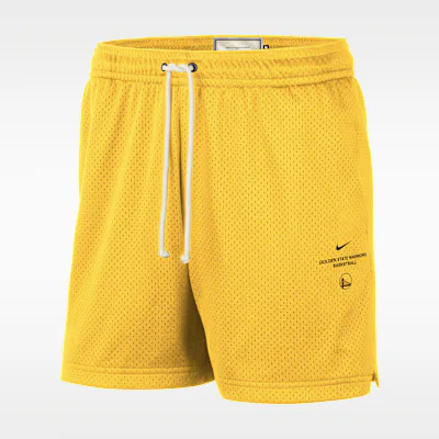 Nike Golden State Warriors Standard Issue Men's Dri-FIT 12.5cm (approx.) Basketball Mesh Shorts - Amarillo