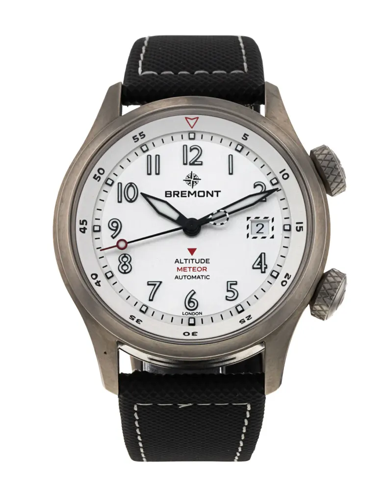 Bremont Altitude ALT42-MT-TI-SITI-L-S — 2025 — Excellent in Silver Arabic – Pre-owned watches