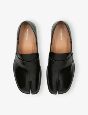 MAISON MARGIELA Tabi City Babouche Leather Loafers - EUR 40 / 6 UK MEN in BLACK, additional product view 2