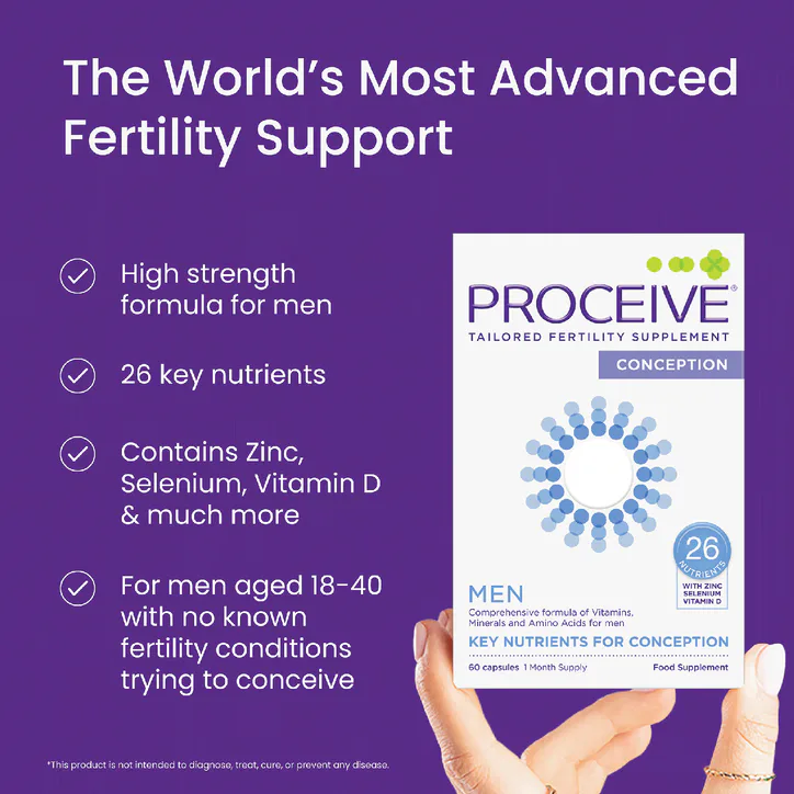 Proceive PROCEIVE® Men Advanced Fertility Supplement 60 Capsules, additional product view 3
