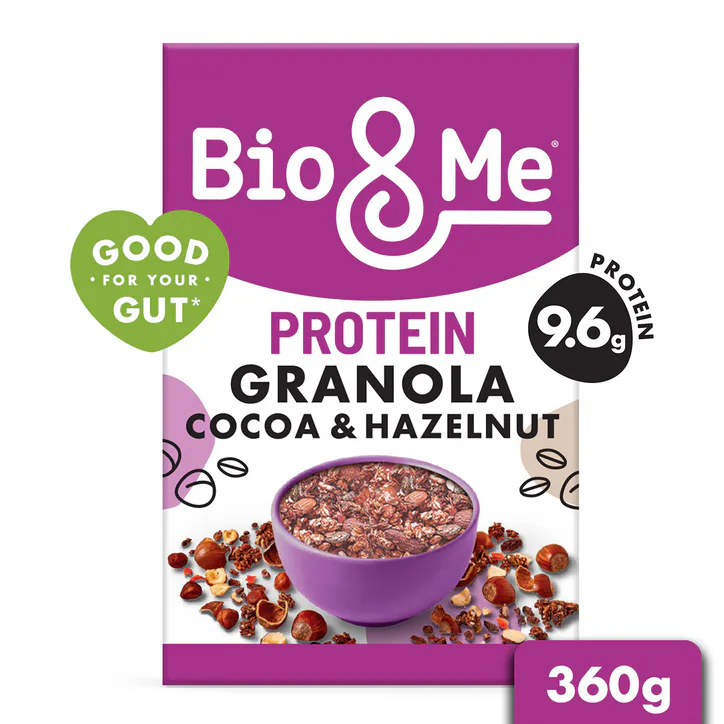 Bio & Me Cocoa & Hazelnut Protein Gut-Loving Granola 360g detail 2