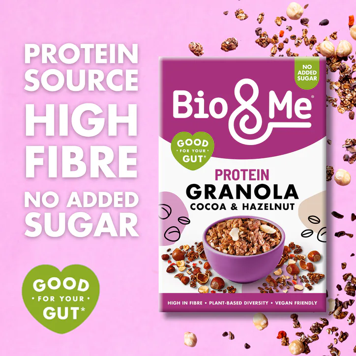 Bio & Me Cocoa & Hazelnut Protein Gut-Loving Granola 360g detail 3