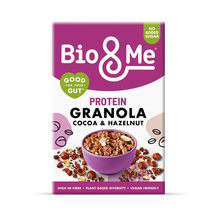 Bio & Me Cocoa & Hazelnut Protein Gut-Loving Granola 360g