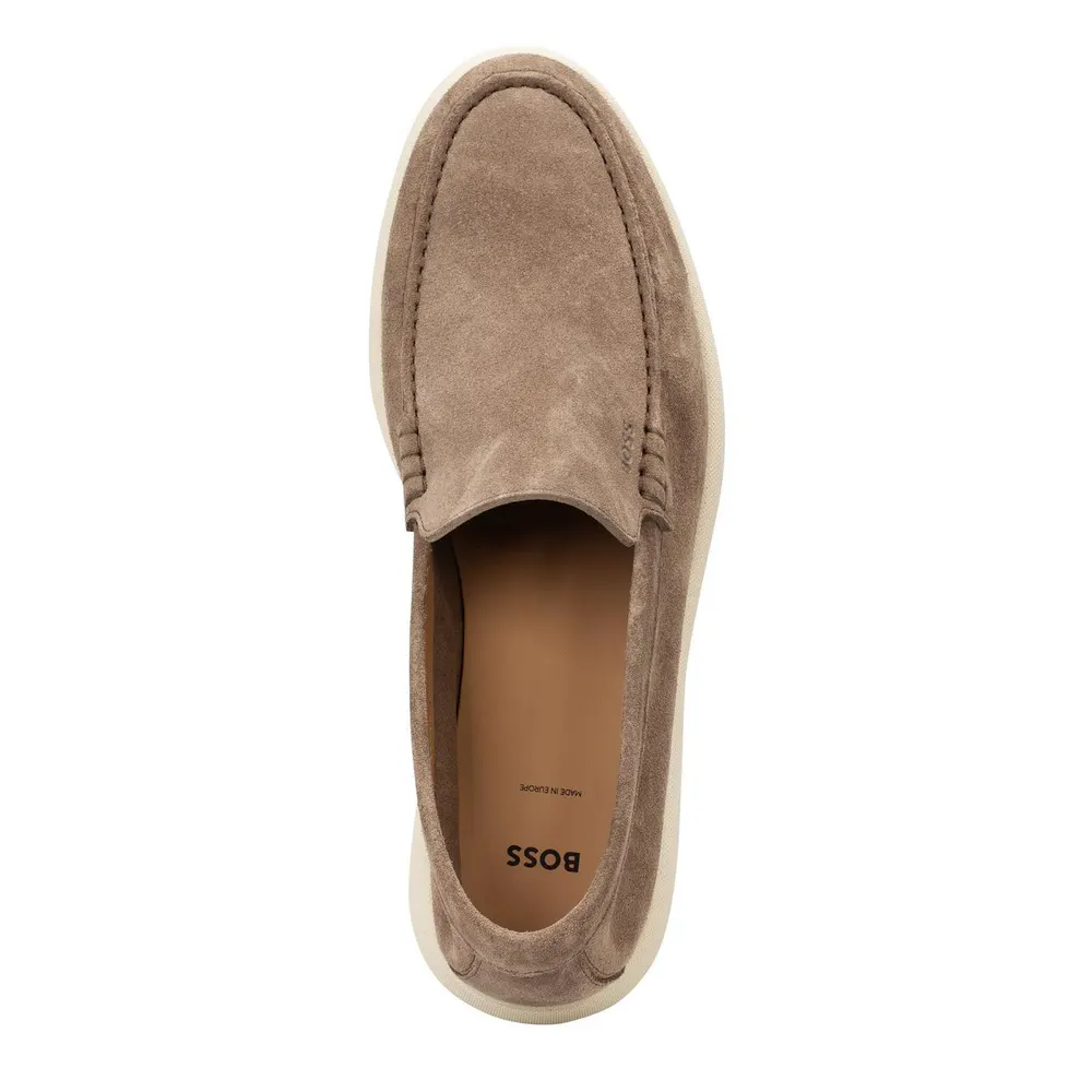 Boss Mens BOSS BLACK Loafers with Iconic Logo Detail (Sienne) detail 3