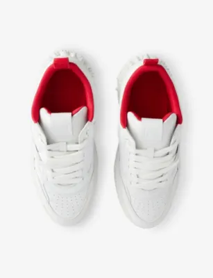 CHRISTIAN LOUBOUTIN Astroloubi 2 Leather Trainers - EUR 45 / 11 UK MEN in WHITE, additional product view 2