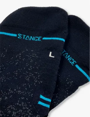 STANCE Run Light branded-print stretch-woven socks detail 2