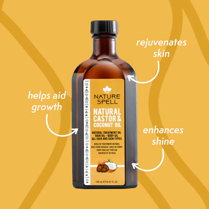 Nature Spell Castor & Coconut Hair Oil 150ml detail 3