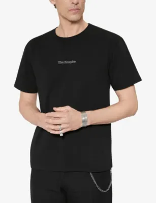 THE KOOPLES Branded Short-Sleeved Cotton-Jersey T-Shirt detail 3