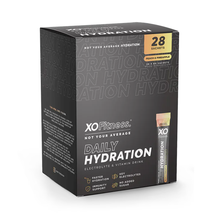 XO Fitness Hydration Sachets - 28 Pack - Peach & Pineapple