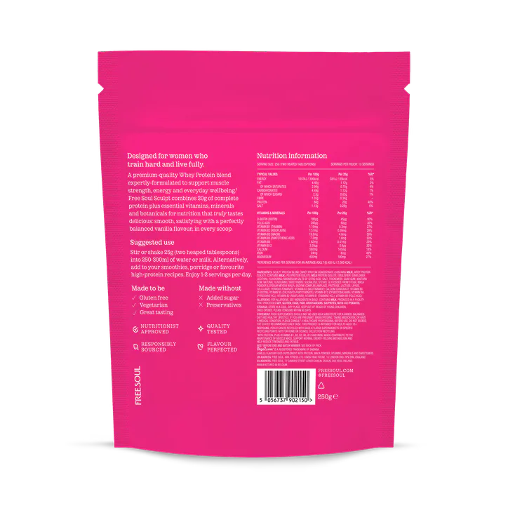 Free Soul Sculpt Hybrid Protein Vanilla 250g detail 2