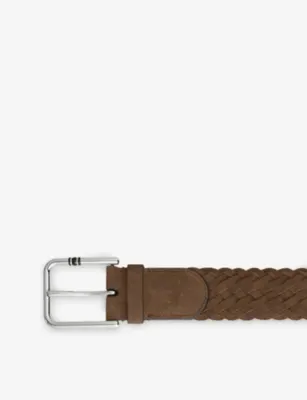 MONTBLANC Square Buckle Leather Belt detail 2