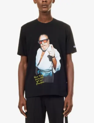CHAMPION X THE GENTLEMAN Champion x The Gentlemen Walks Away Graphic Cotton-Jersey T-Shirt detail 3