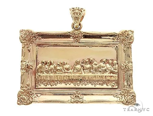 RINA - For Him FACTORY 14k Yellow Gold Last Supper Pendant 44366 in Rose Gold – Pendant