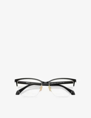 VERSACE VE1304 Square-Frame Acetate Optical Glasses in GOLD, additional product view 3