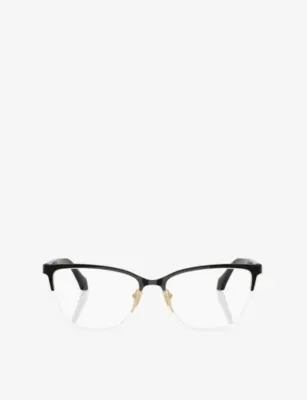 VERSACE VE1304 Square-Frame Acetate Optical Glasses in GOLD – Mens | Glasses