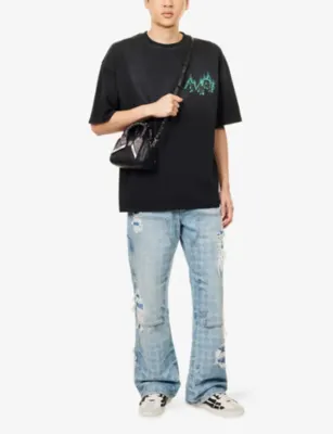 AMIRI Flames Oversized Cotton-Jersey T-Shirt detail 2