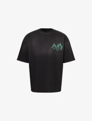AMIRI Flames Oversized Cotton-Jersey T-Shirt