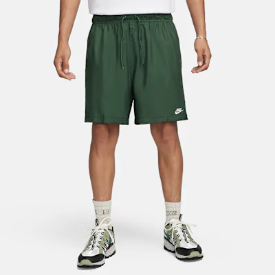Nike Club Men's Woven Flow Shorts - Fir/White