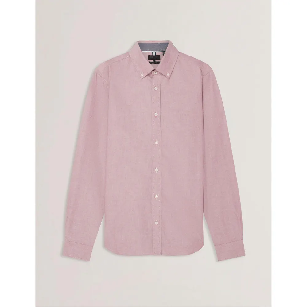 Ted Baker Men's Long-Sleeve Oxford Plain Shirt