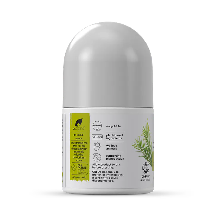 Dr Organic Tea Tree Deodorant 50ml detail 2