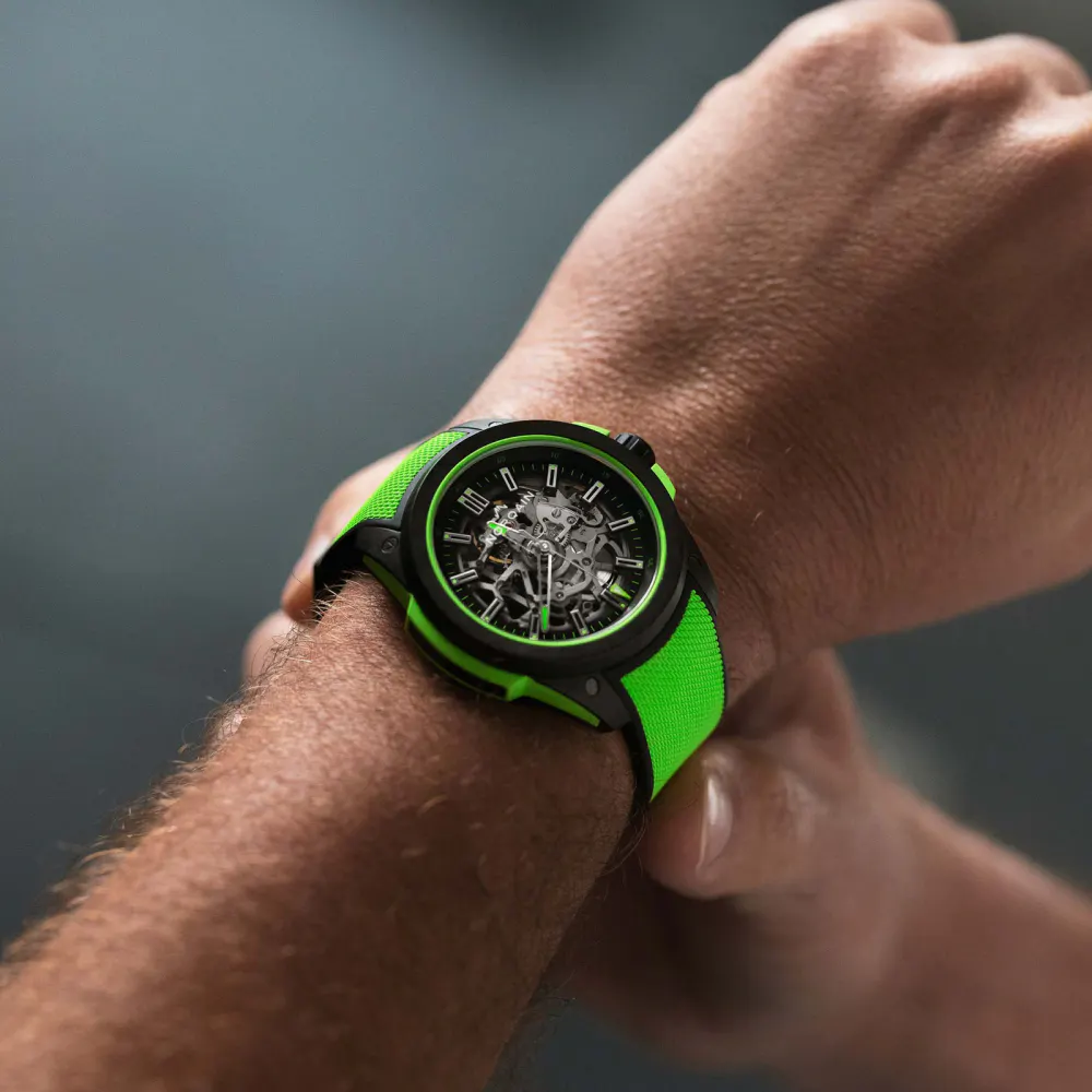 NORQAIN Wild ONE Skeleton Gecko 42mm in Black, additional product view 2