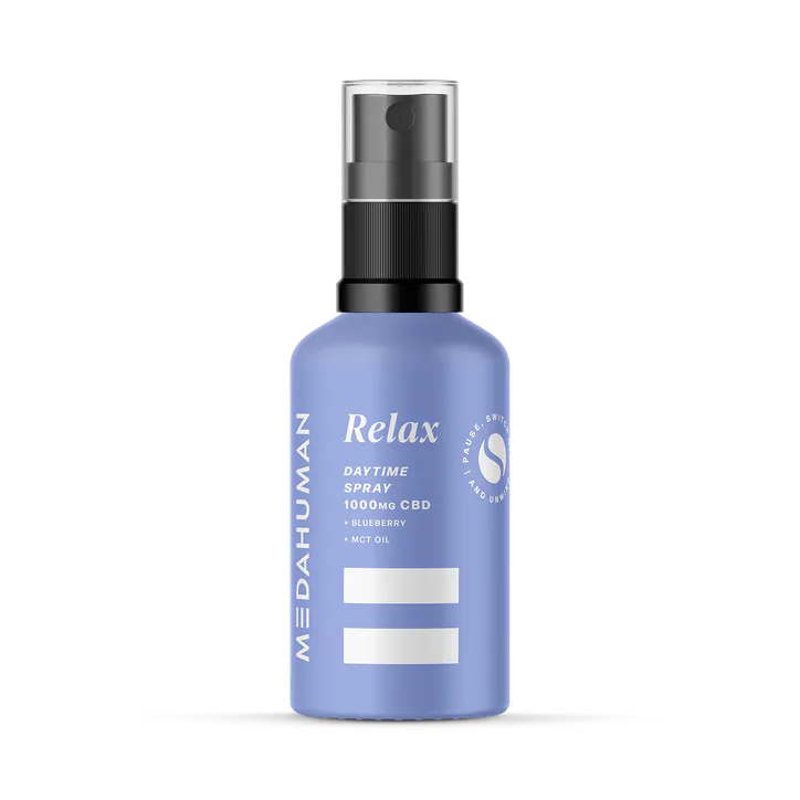 Medahuman Relax Day Time CBD Spray 1000mg Blueberry Flavour 30ml