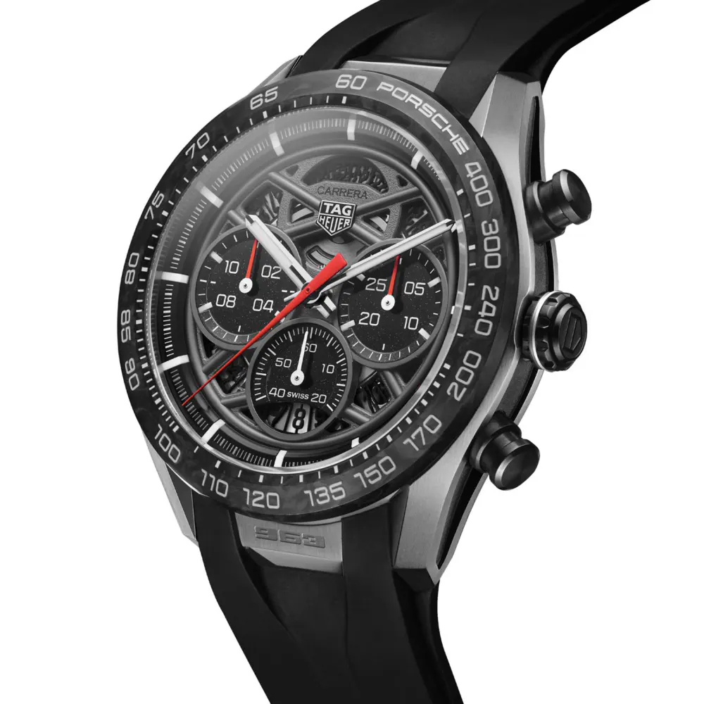 TAG Heuer Carrera Porsche Limited Edition 44mm Mens Watch Skeleton detail 2