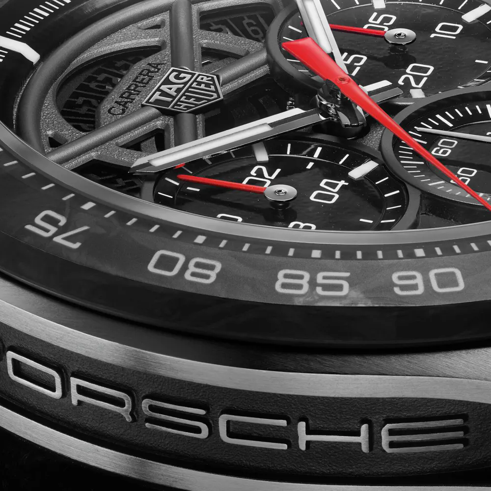 TAG Heuer Carrera Porsche Limited Edition 44mm Mens Watch Skeleton detail 3