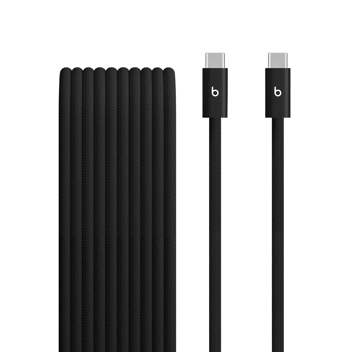 Beats USB‑C to USB‑C Woven Cable (3 m / 10 ft) – Bolt Black in Bolt Black – Mac