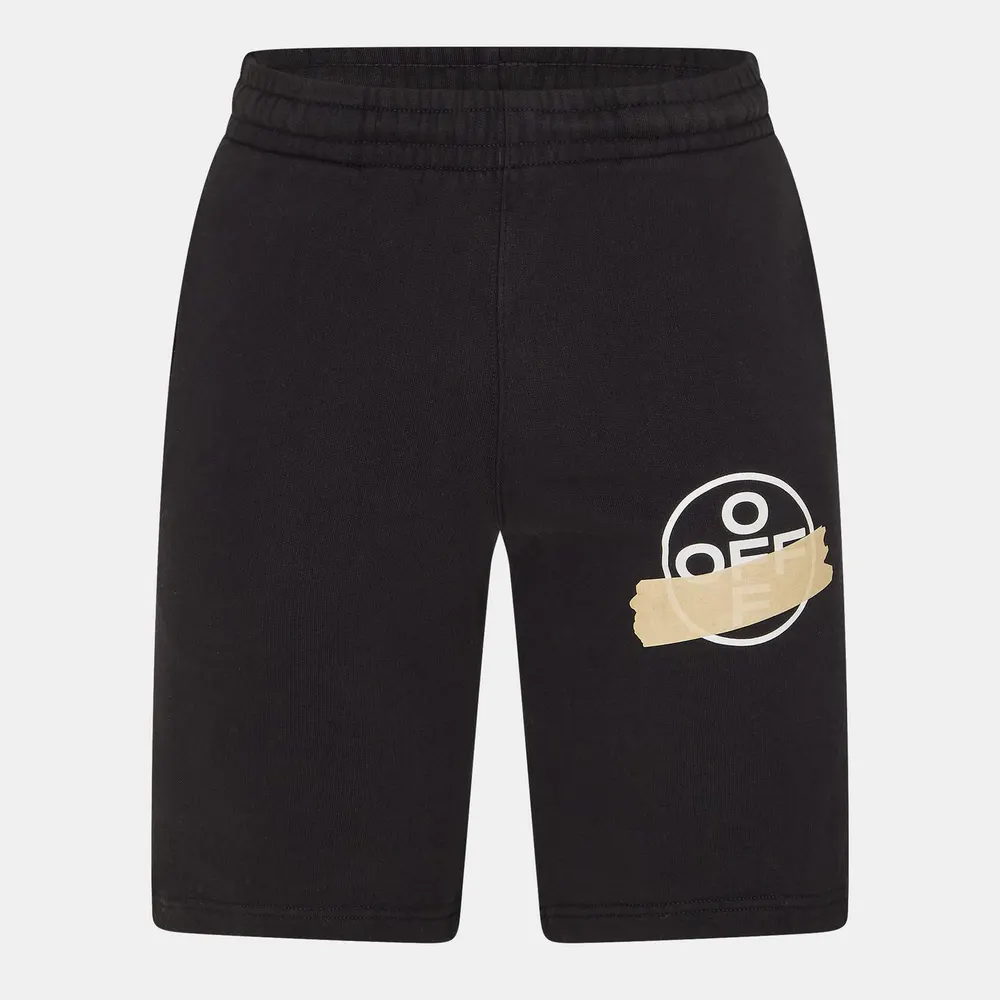 Off White Men's Knee Length Fleece Jogger Shorts