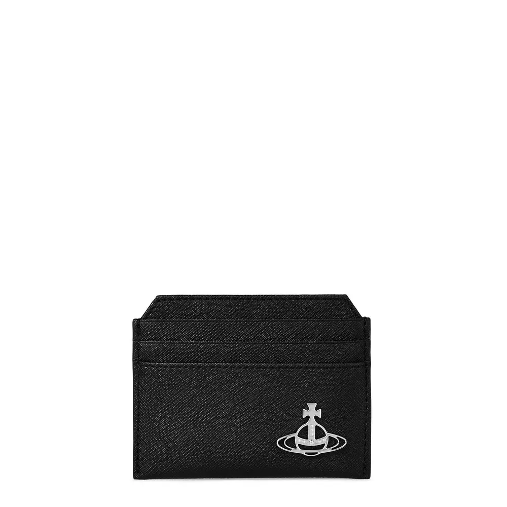 Vivienne Westwood Men's Textured Leather Milano Orb Card Holder