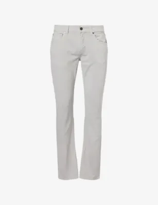 7 FOR ALL MANKIND Luxe Performance Straight-Leg Cotton Jeans