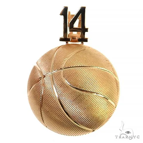 RINA - For Him CUSTOM Custom Made Basketball Pendant 68170 in Rose Gold – Pendant