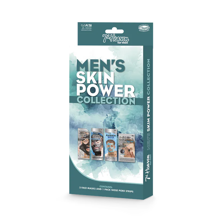7th Heaven Men's Skin Power Collection 3 Masks