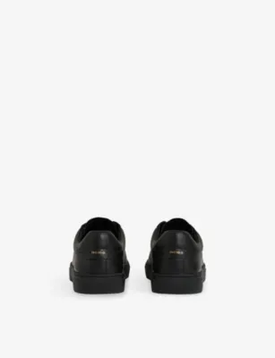 REISS Finley Leather Trainers - EUR 42 / 8 UK MEN in ALL BLACK, additional product view 3