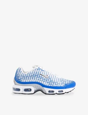 For Him Air Max Plus VII Mesh Trainers - 10.5 in WHITE WHITE BLUE CRYSTAL – Mens | Trainers | Lace up trainers