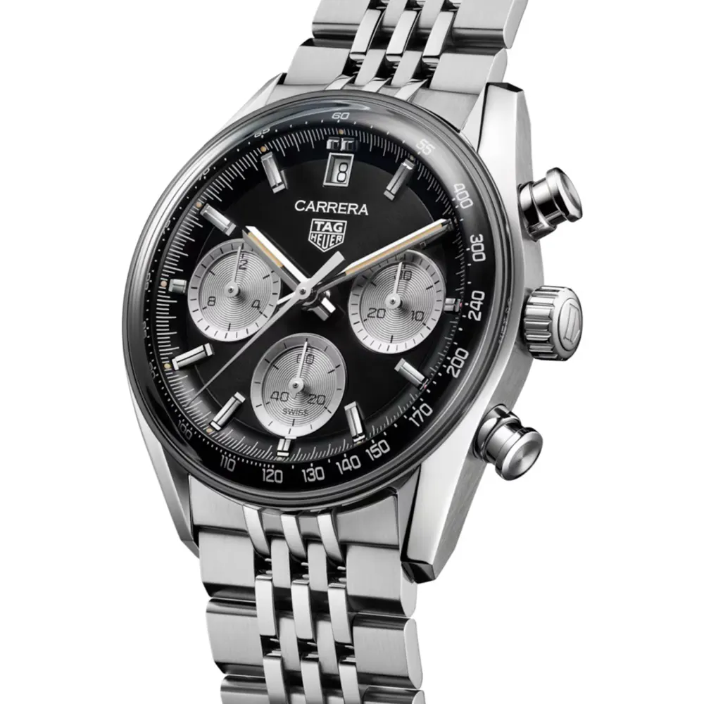 TAG Heuer Carrera Chronograph 39mm Mens Watch Black in Black, additional product view 2