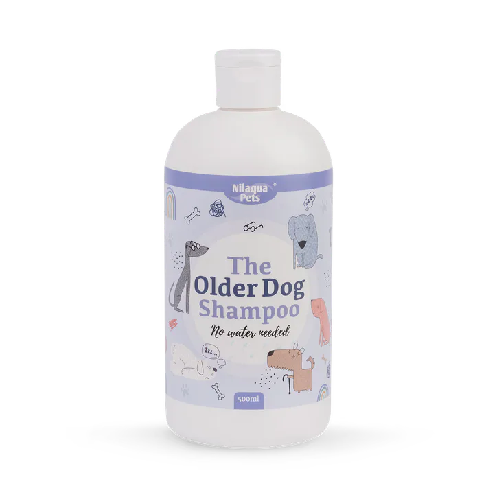 Nilaqua Pets Older Dog, Towel Off Pet Shampoo For Incontinence and Smells 500ml