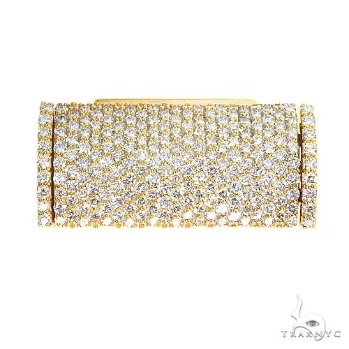 AHMED - MOON JEWELRY 14K Gold Miami Cuban Diamond Lock 66918 in Rose – Pendant