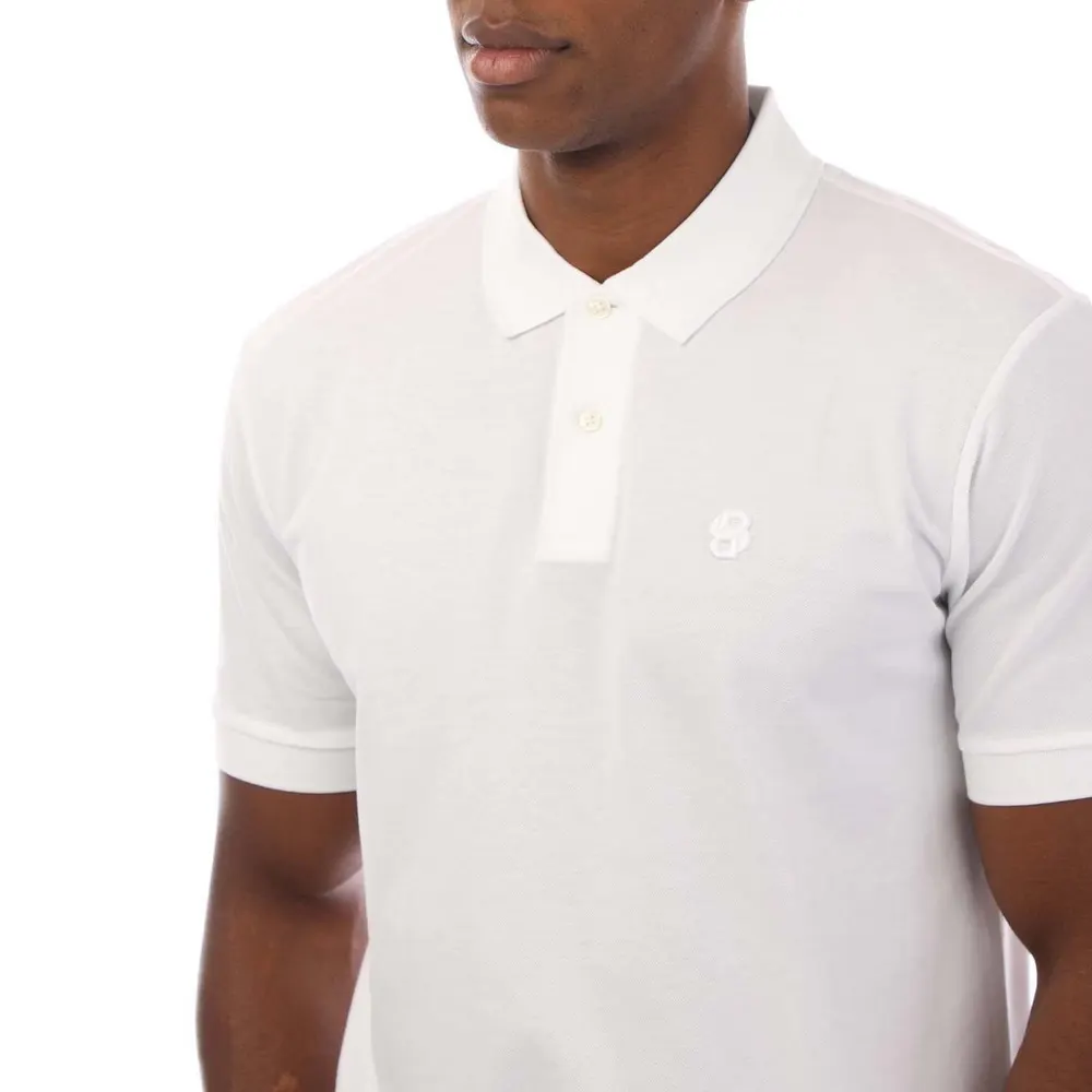 Boss Polo Shirt in White, additional product view 3