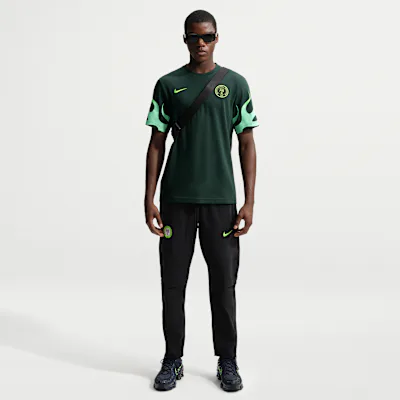 Nike Nigeria Tech Men's Nike Football Woven Pants - Black/Electric Green in Black/Electric Green – Nike men's and unisex