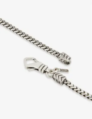 EMANUELE BICOCCHI Square fargo-chain sterling-silver necklace detail 3