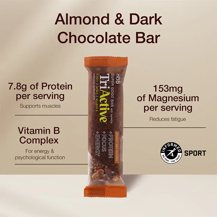 TriActive Super Good Bar Almond & Dark Chocolate 50g detail 2