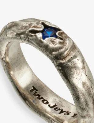 TWOJEYS Blue Stone Sterling-Silver Ring - N detail 3
