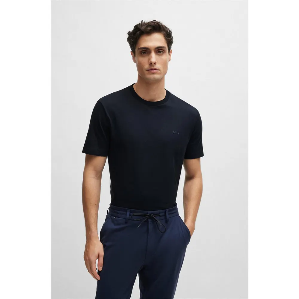 Boss Men's HBB Thompson Tonal Logo T-Shirt in Navy 404 – Clothing