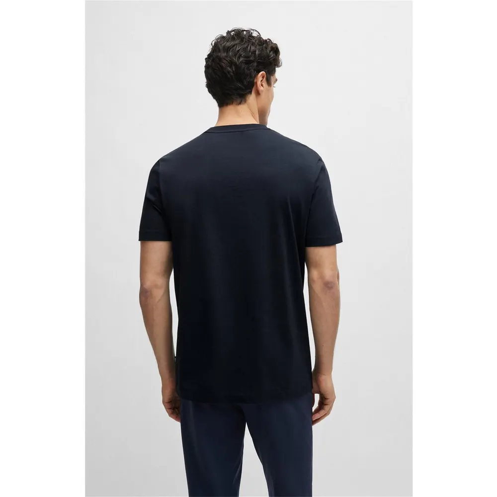 Boss Men's HBB Thompson Tonal Logo T-Shirt in Navy 404, additional product view 2
