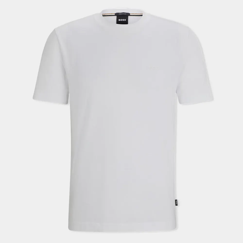 Boss Men's HBB Thompson Tonal Logo T-Shirt in White 100 – Clothing