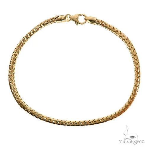 JALGAS - ROYAL CHAIN GROUP 14k Yellow Gold Solid Franco Link Bracelet 2.9mm 8 Inches 69995 in Yellow – Bracelet